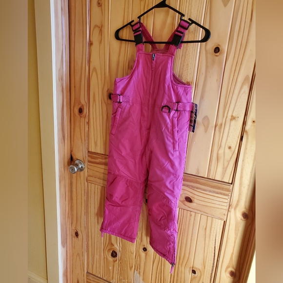 NWT iXtreme Snow Bib Pants Pink Kids 5/6 - Picture 1 of 7